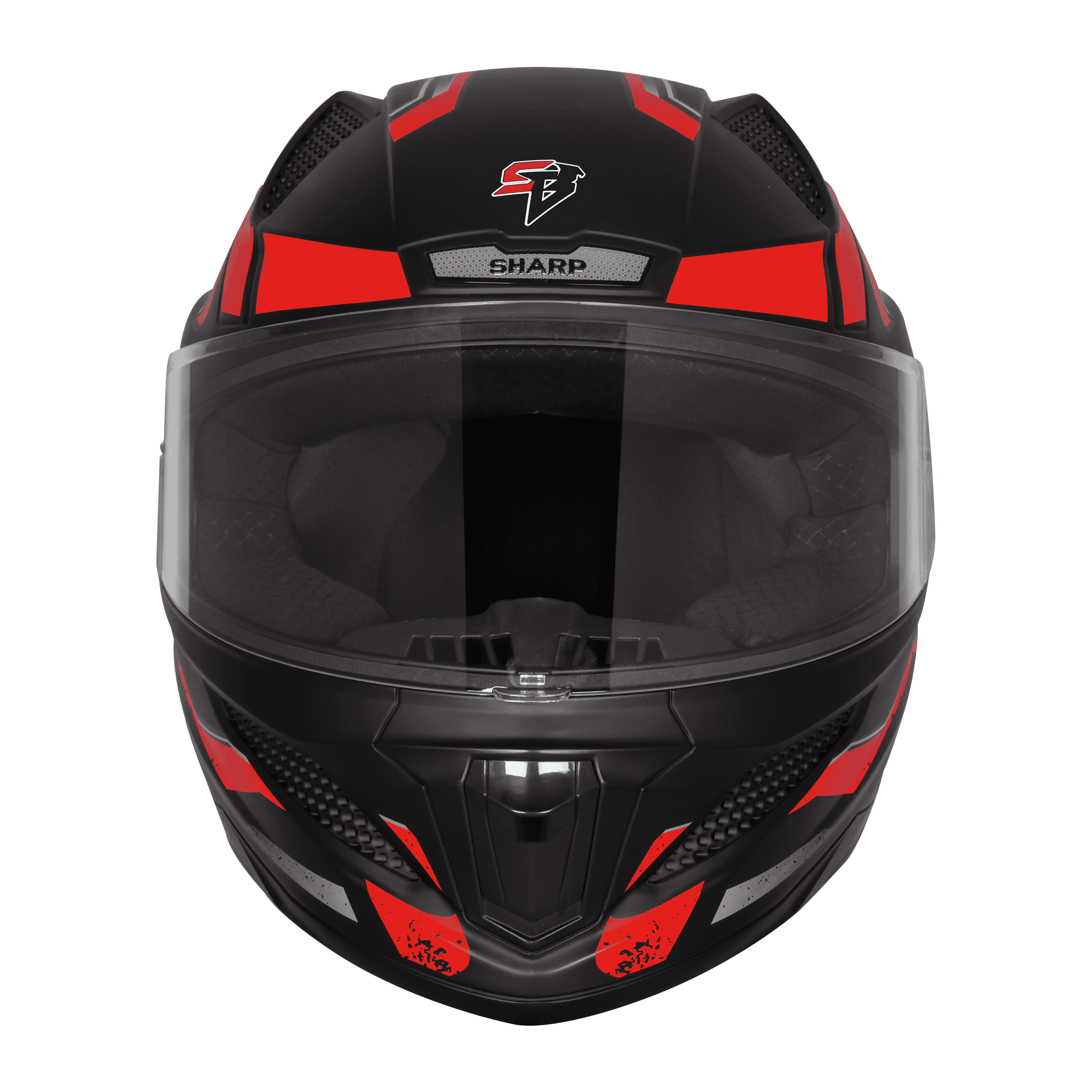 SBH-25 SV SHARP SPIRIT GLOSSY BLACK WITH RED